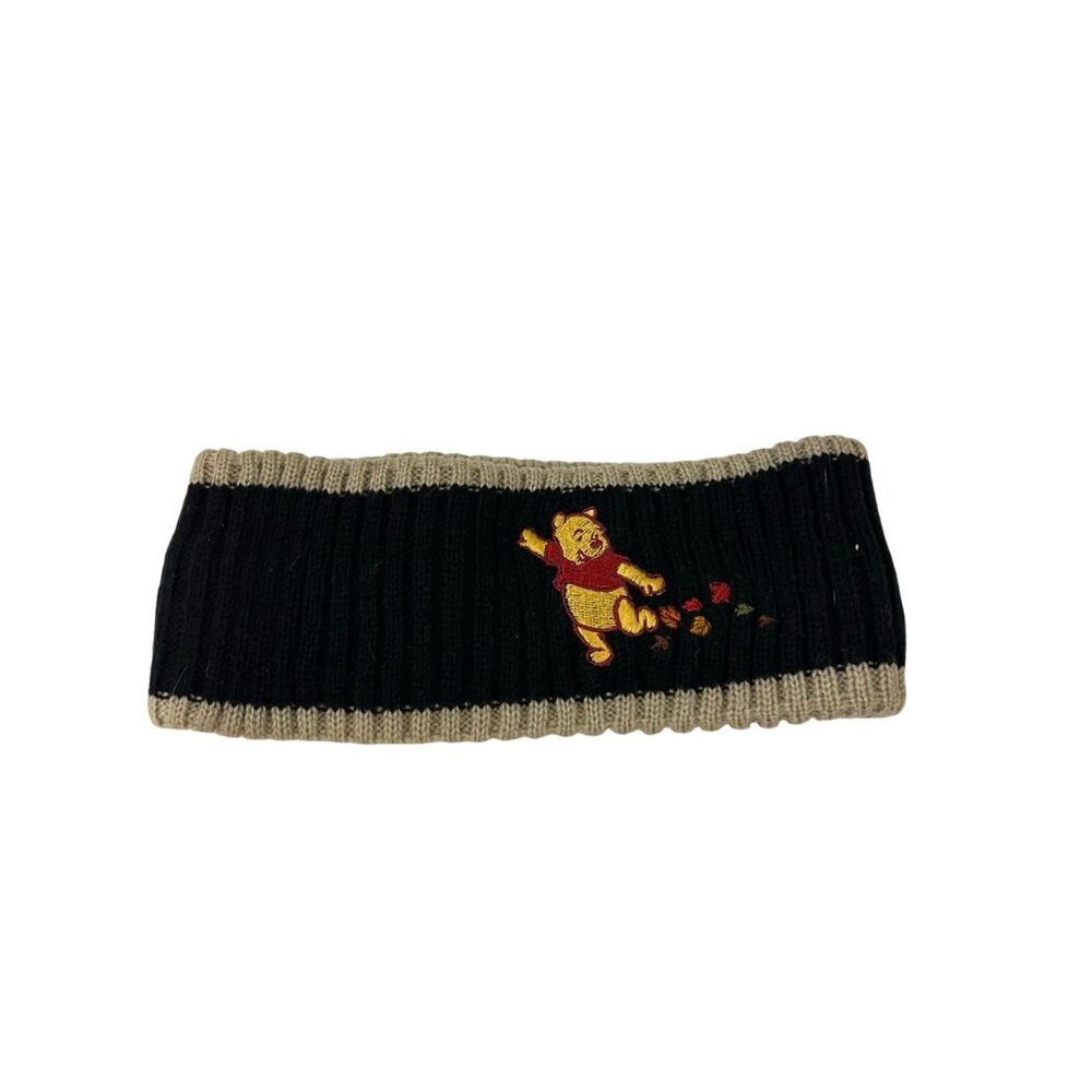 Disney Pooh beach winter head‎ band hat fall leaves 9x3"
